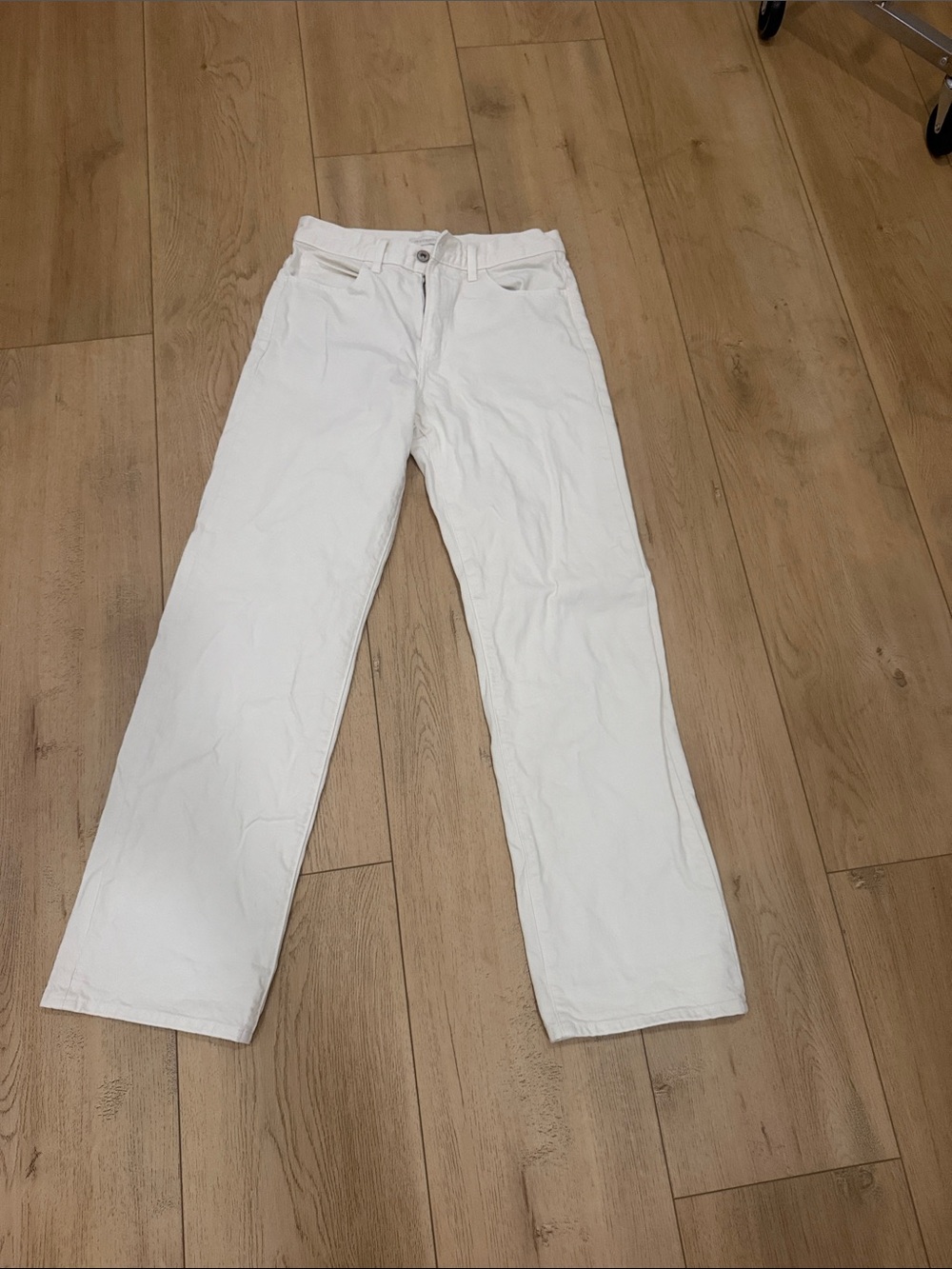 JW ANDERSON White Straight-Leg Jeans